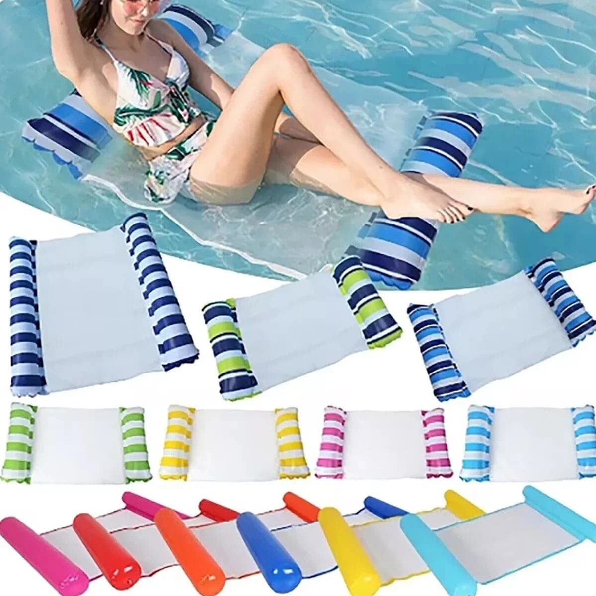 MATERASSINO GONFIABILE LETTINO POLTRONA SEDIA AMACA SPIAGGIA MARE PISCINA RELAX in Canotti e gonfiabili galleggianti Zencoccostore - Formia, commercioVirtuoso.it