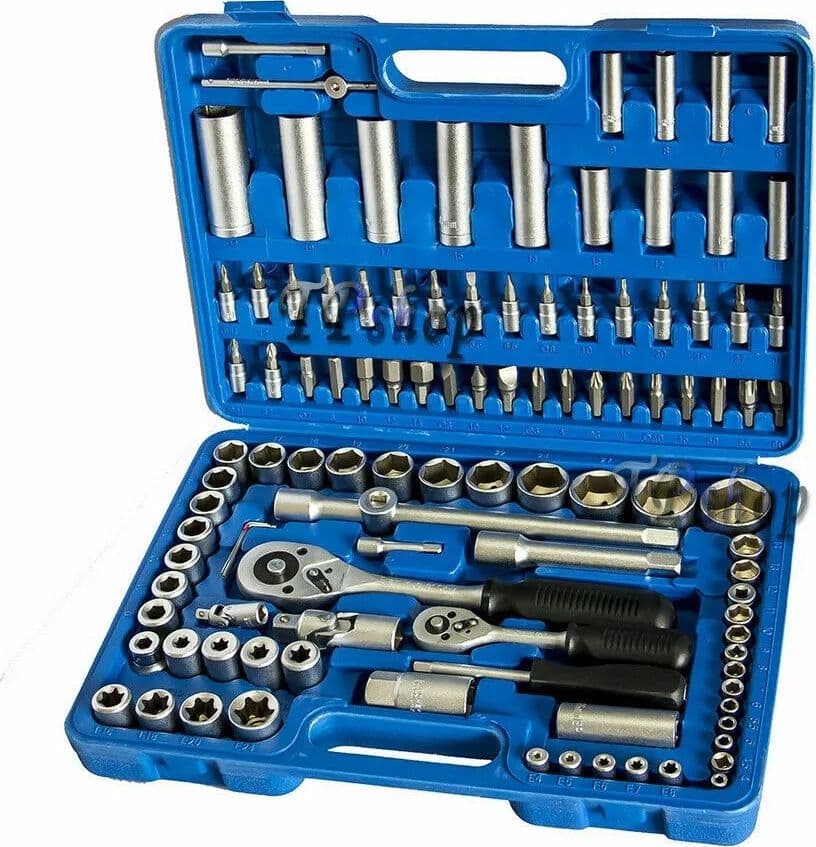 VALIGIA SET CHIAVI A BUSSOLA 108 PEZZI 1/4''-1/2'' VANADIUM CON CRICCHETTO tools in  Zencoccostore - Formia, commercioVirtuoso.it