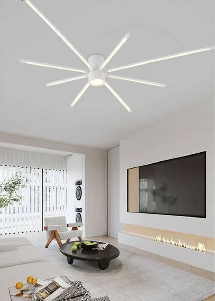 LAMPADARIO SOFFITTO LED 43W PLAFONIERA MODERNA BIANCO LUCE 6500K 3000K 4000K PN-27B in Plafoniere Trade Shop italia - Napoli, commercioVirtuoso.it