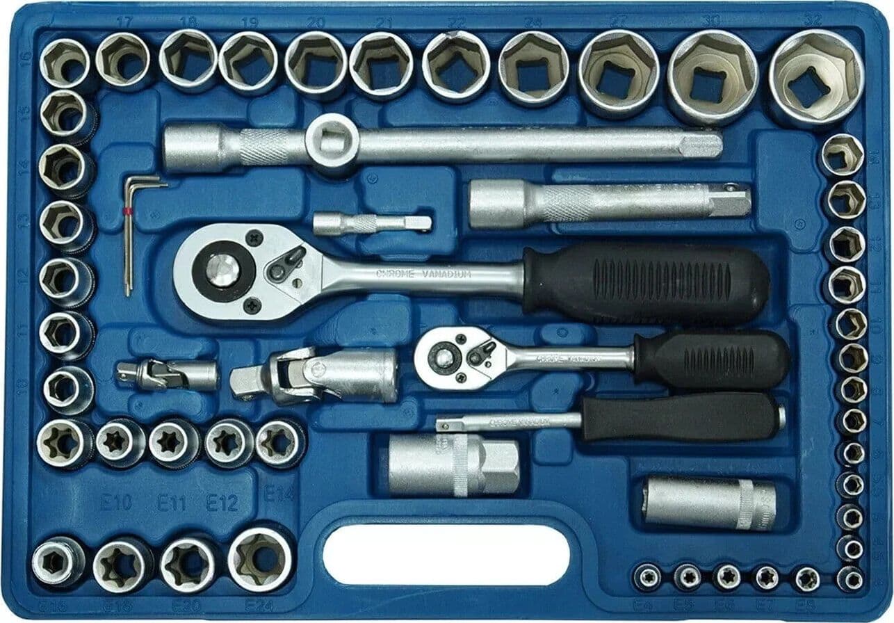 VALIGIA SET CHIAVI A BUSSOLA 108 PEZZI 1/4''-1/2'' VANADIUM CON CRICCHETTO tools in  Zencoccostore - Formia, commercioVirtuoso.it