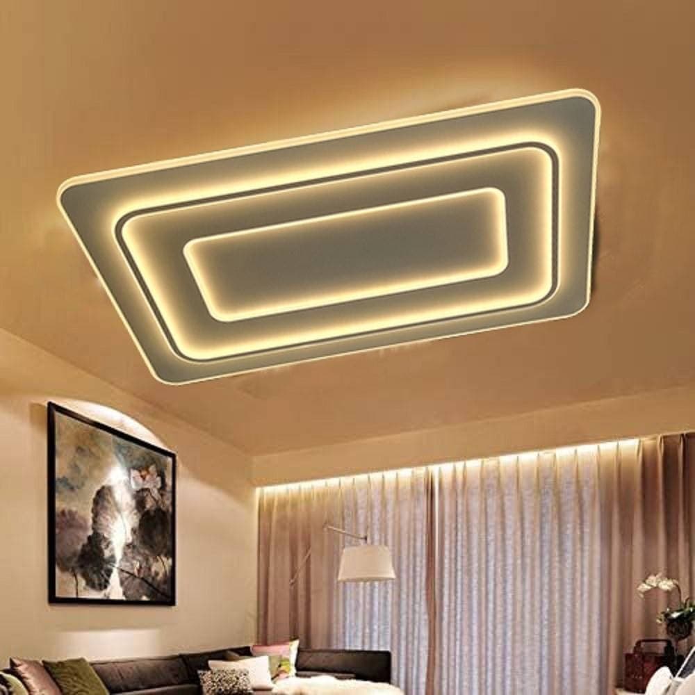 LAMPADARIO PLAFONIERA LED RETTANGOLARE 123W 3 TONALITÀ LUCE BT TELECOMANDO C66-3C in Plafoniere Trade Shop italia - Napoli, commercioVirtuoso.it