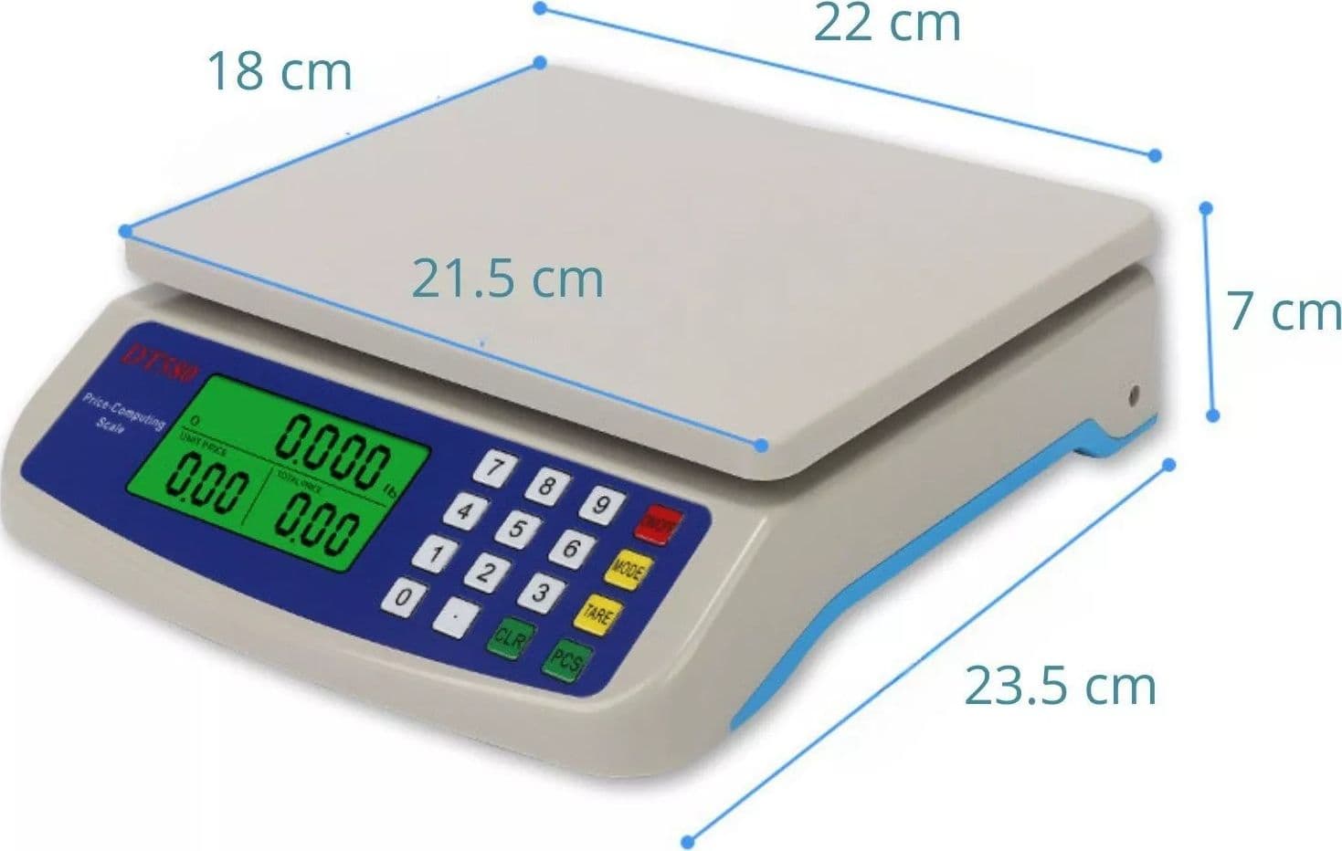 Bilancia da Cucina Elettronica Digitale 40kg Pesa Alimenti Display LCD 2 PILE AA in Bilance Zencoccostore - Formia, commercioVirtuoso.it