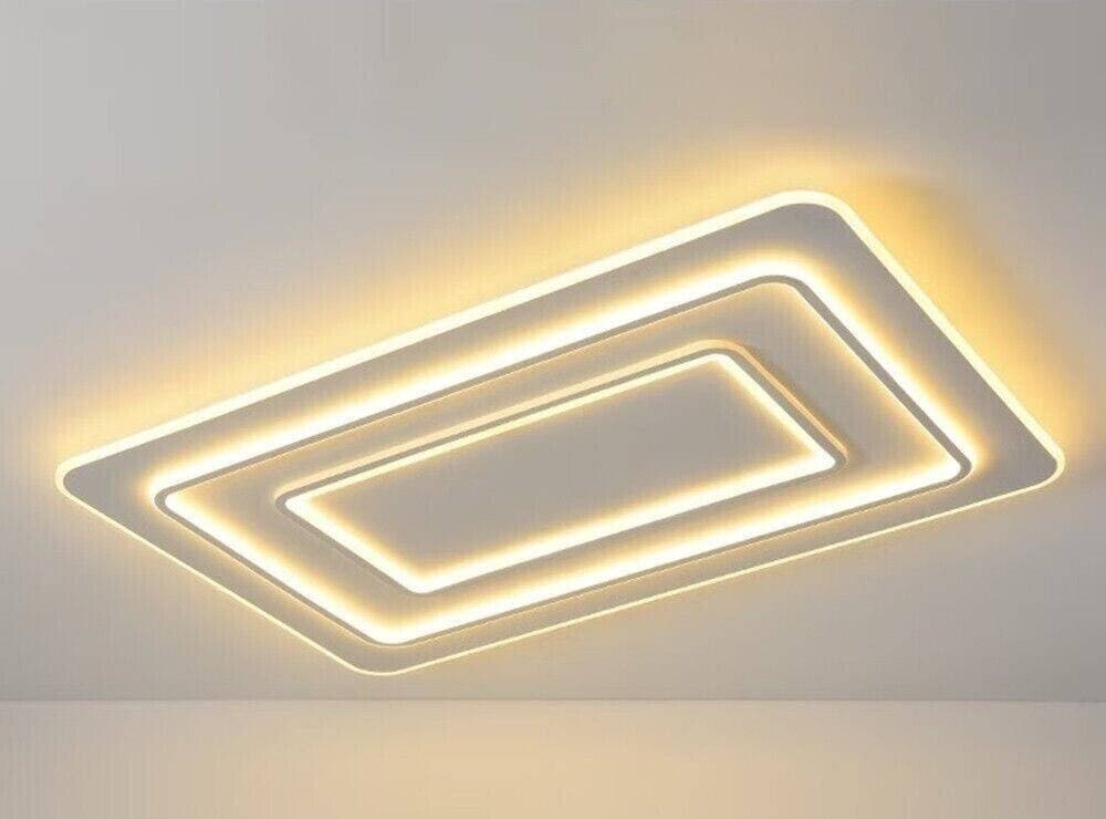 LAMPADARIO PLAFONIERA LED RETTANGOLARE 123W 3 TONALITÀ LUCE BT TELECOMANDO C66-3C in Plafoniere Trade Shop italia - Napoli, commercioVirtuoso.it