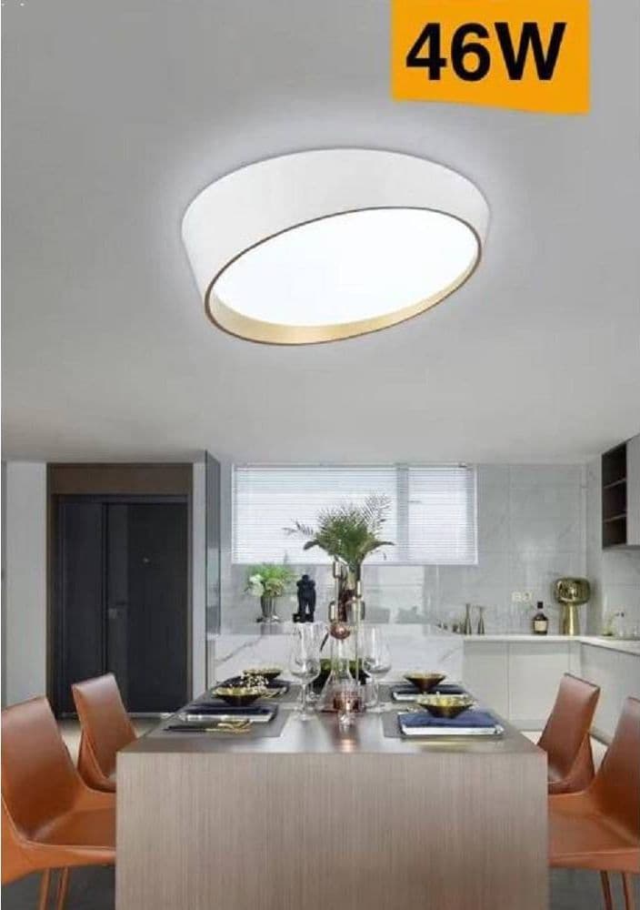 PLAFONIERA A LED 46W MODERNO ROTONDA IRREGOLARE LUCE FREDDA CALDA NATURALE C50-B in Plafoniere Trade Shop italia - Napoli, commercioVirtuoso.it
