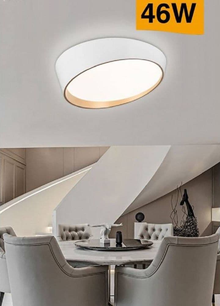 PLAFONIERA A LED 46W MODERNO ROTONDA IRREGOLARE LUCE FREDDA CALDA NATURALE C50-B in Plafoniere Trade Shop italia - Napoli, commercioVirtuoso.it