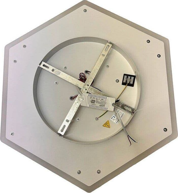 PLAFONIERA LED FORMA CUBO 3D DA SOFFITTO 37W BIANCA 3 COLORAZIONI LUCE C52-B3C in Plafoniere Trade Shop italia - Napoli, commercioVirtuoso.it
