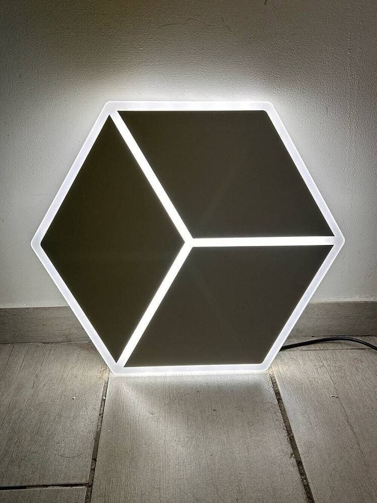 PLAFONIERA LED FORMA CUBO 3D DA SOFFITTO 37W BIANCA 3 COLORAZIONI LUCE C52-B3C in Plafoniere Trade Shop italia - Napoli, commercioVirtuoso.it