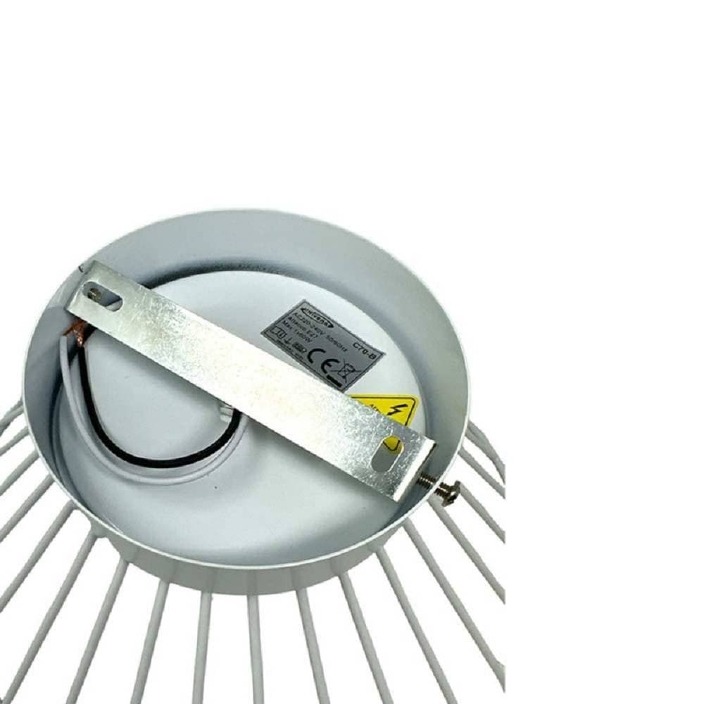 PLAFONIERA PARALUME METALLO LAMPADARIO LAMPADA E27 DECORATIVA CONTEMPORANEA C70 in Lampade a sospensione Trade Shop italia - Napoli, commercioVirtuoso.it