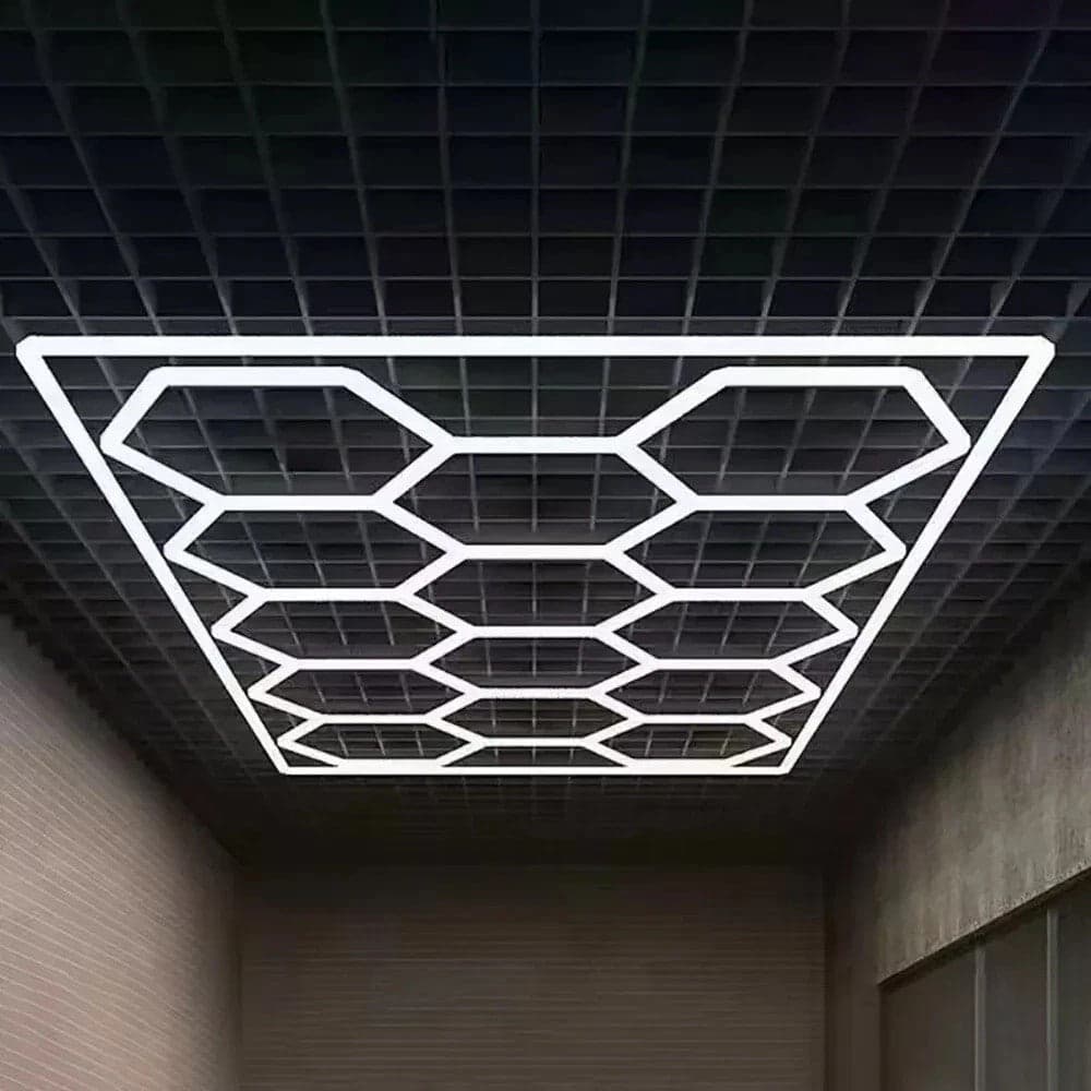 5-14 x lampada LED esagonale officina garage parete soffitto luce illuminazione in Plafoniere Zencoccostore - Formia, commercioVirtuoso.it