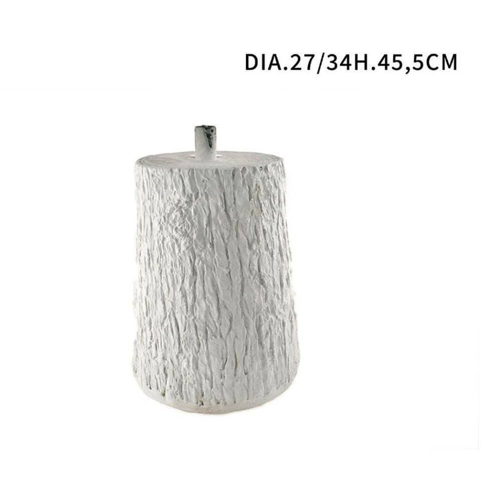 TRONCO COLORE BIANCO BASE SUPPORTO PER ALBERO DI NATALE EFFETTO LEGNO DIAM.27 - 2