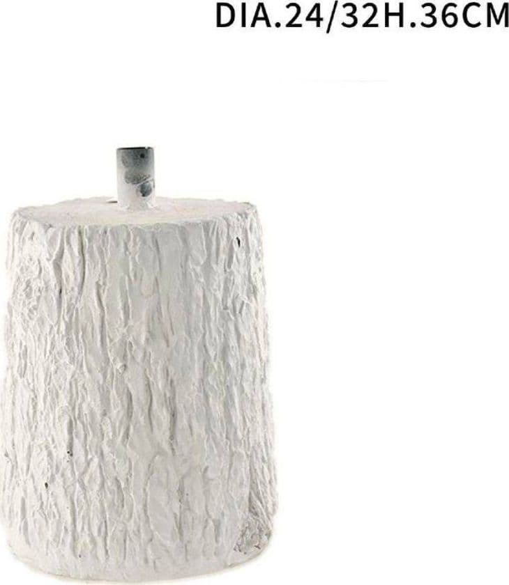Tronco Colore Bianco Base Supporto Per Albero Di Natale Effetto Legno Diam.24