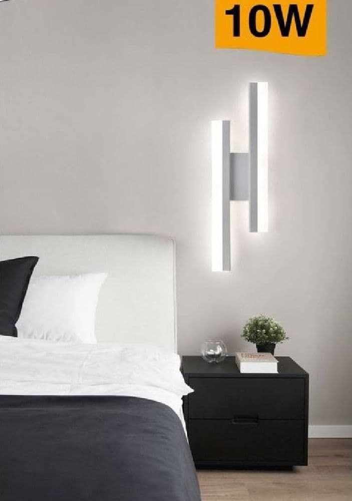 APPLIQUE PARETE MODERNO 10W LUMETTO ABAT JOUR BIANCA LUCE 6500K 4000K 3000K E87B in Applique Trade Shop italia - Napoli, commercioVirtuoso.it