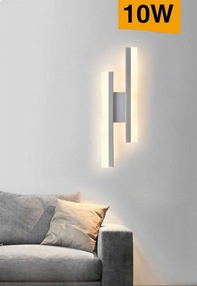 APPLIQUE PARETE MODERNO 10W LUMETTO ABAT JOUR BIANCA LUCE 6500K 4000K 3000K E87B in Applique Trade Shop italia - Napoli, commercioVirtuoso.it