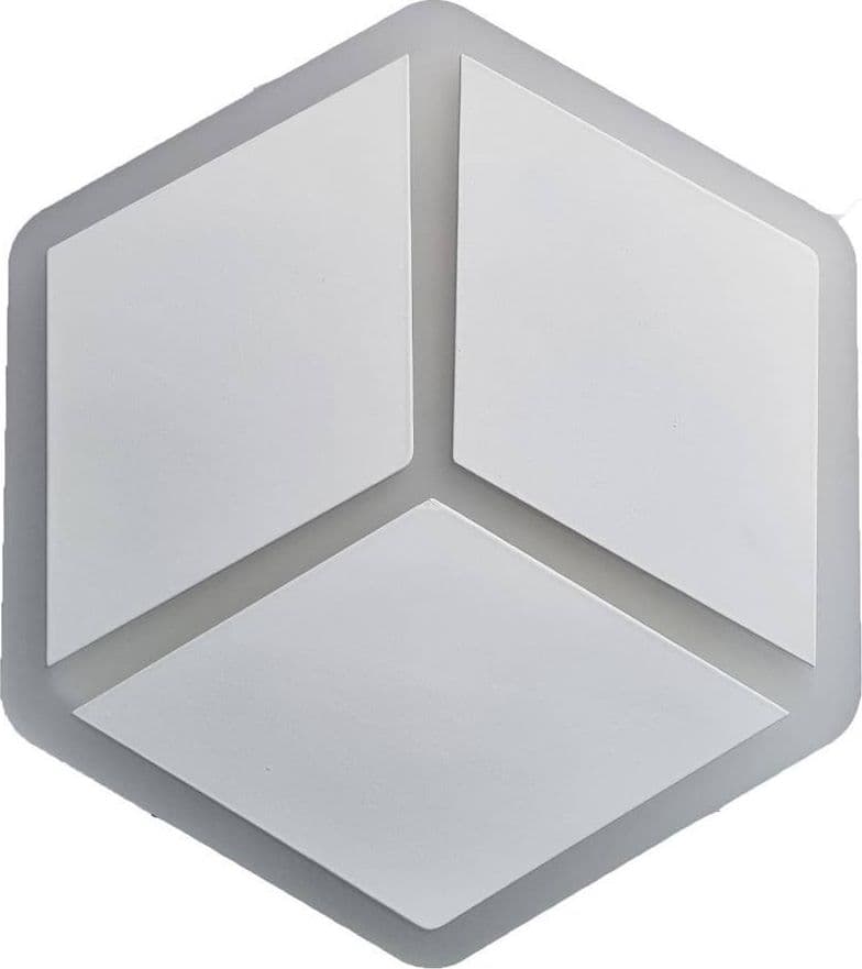 APPLIQUE LED A MURO LAMPADA MODERNA 12W EFFETTO CUBO 3D 3 MODALITÀ LUCE AQ11-3C in Lampade da parete Trade Shop italia - Napoli, commercioVirtuoso.it
