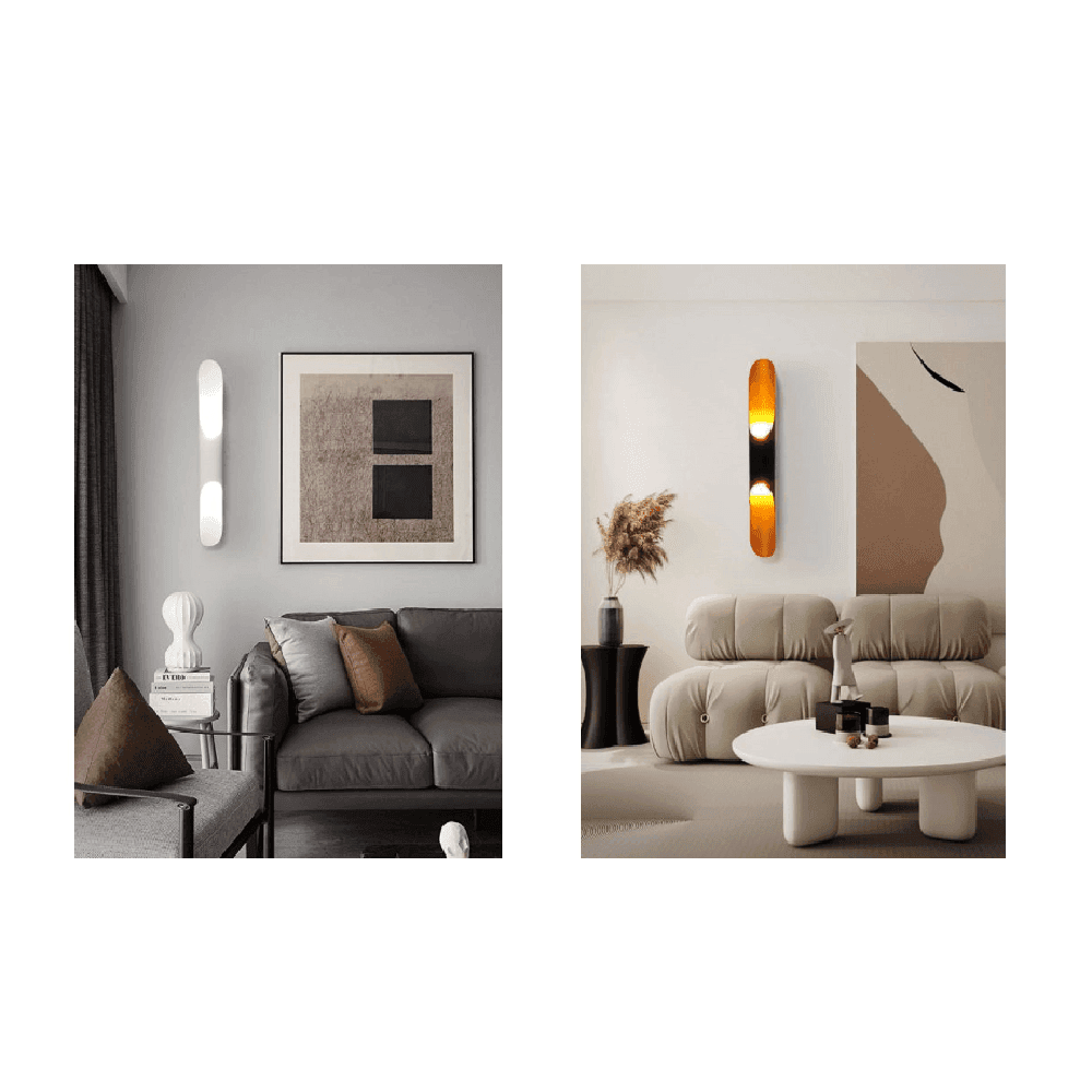 APPLIQUE DA MURO LAMPADA DA PARETE MODERNO ATTACCO 2XG9 IP20 BIANCO O NERO AQ44 in Applique Trade Shop italia - Napoli, commercioVirtuoso.it