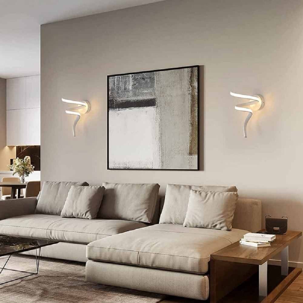 APPLIQUE LED CURVO 10 W LAMPADA DA PARETE STILIZZATA 3 COLORAZIONI LUCE AQ19-3C in Applique Trade Shop italia - Napoli, commercioVirtuoso.it