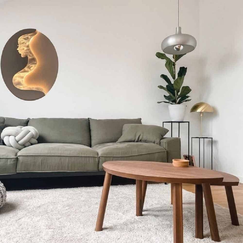 APPLIQUE LED 7W A MURO CON RAFFIGURAZIONE VOLTO DONNA 3 COLORAZIONE LUCE AQ12-3C in Applique Trade Shop italia - Napoli, commercioVirtuoso.it