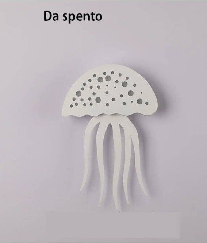 APPLIQUE PARETE LED MEDUSA 3 TONALITÀ LUCE MODERNO 8W BIANCA DIMMERABILE AQ27-B3C in Applique Trade Shop italia - Napoli, commercioVirtuoso.it