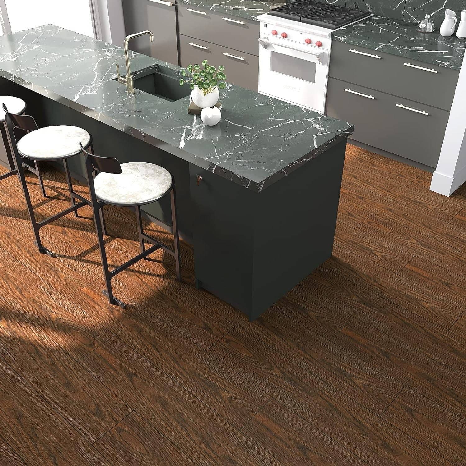 PAVIMENTO FINTO PARQUET EFFETTO LEGNO PIASTRELLE ADESIVE 15X90CM SPESSORE 6MM in Pavimenti di PVC Trade Shop italia - Napoli, commercioVirtuoso.it