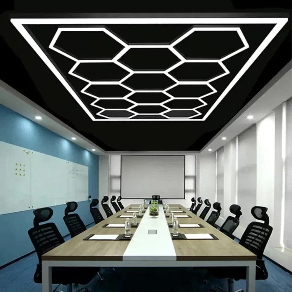 5-14 x lampada LED esagonale officina garage parete soffitto luce illuminazione in Plafoniere Zencoccostore - Formia, commercioVirtuoso.it