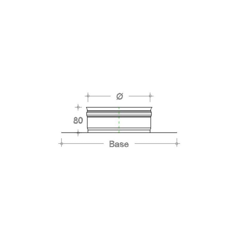 Base forata rame da 25x25 cm a innesto M tondo variabile in Staffa Aloiserw.com - Altomonte, commercioVirtuoso.it