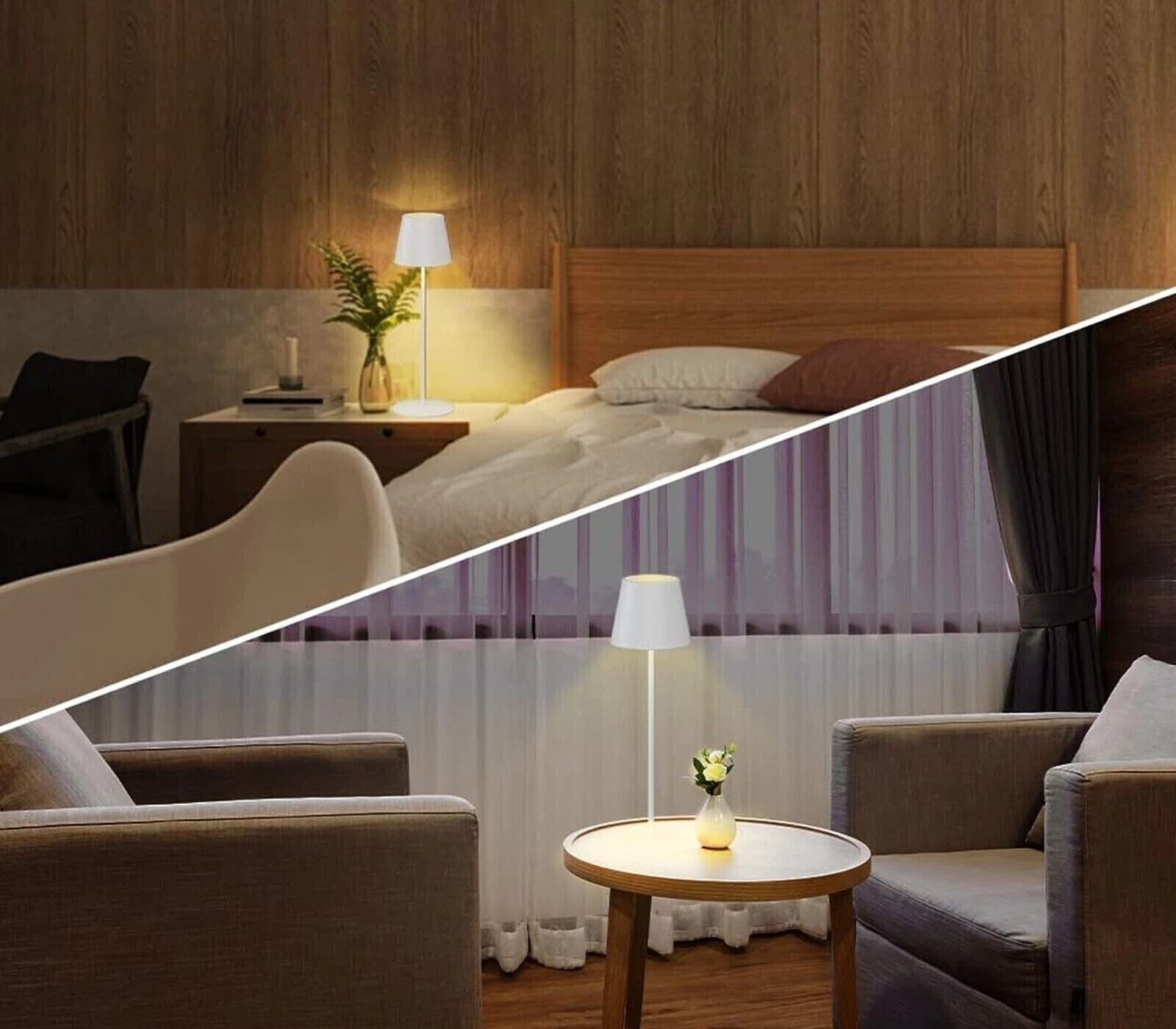 Lampada luce led da tavolo touch ricaricabile usb con 3 tonalità di colore senza fili in Lampade da tavolo e abat-jour Zencoccostore - Formia, commercioVirtuoso.it