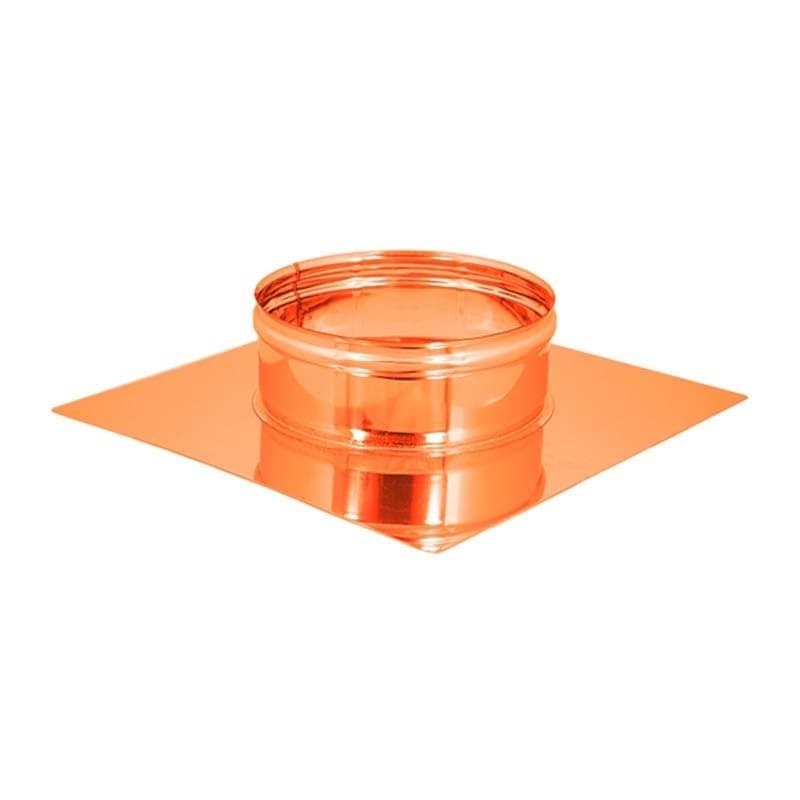 Base forata rame da 25x25cm a innesto F tondo variabile