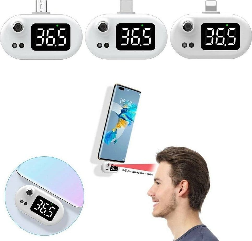 TERMOMETRO DIGITALE PER SMARTPHONE IR MISURAZIONE TEMPERATURA SENZA CONTATTO IPH in Termometri a infrarossi Trade Shop italia - Napoli, commercioVirtuoso.it