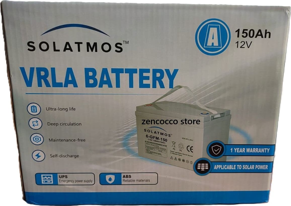 BATTERIA GEL 150Ah 12V FOTOVOLTAICO Pannelli ENERGIA SOLARE Nautica Camper Casa in Batterie a ciclo profondo Zencoccostore - Formia, commercioVirtuoso.it