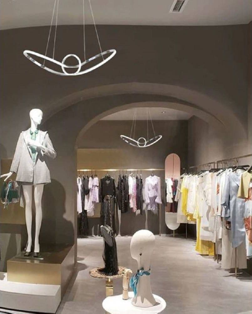 LAMPADARIO LED MODERNO ARGENTO A SOSPENSIONE 38 WATT LUCE 6500K 4000K 3000K A07 in Lampade a sospensione Trade Shop italia - Napoli, commercioVirtuoso.it