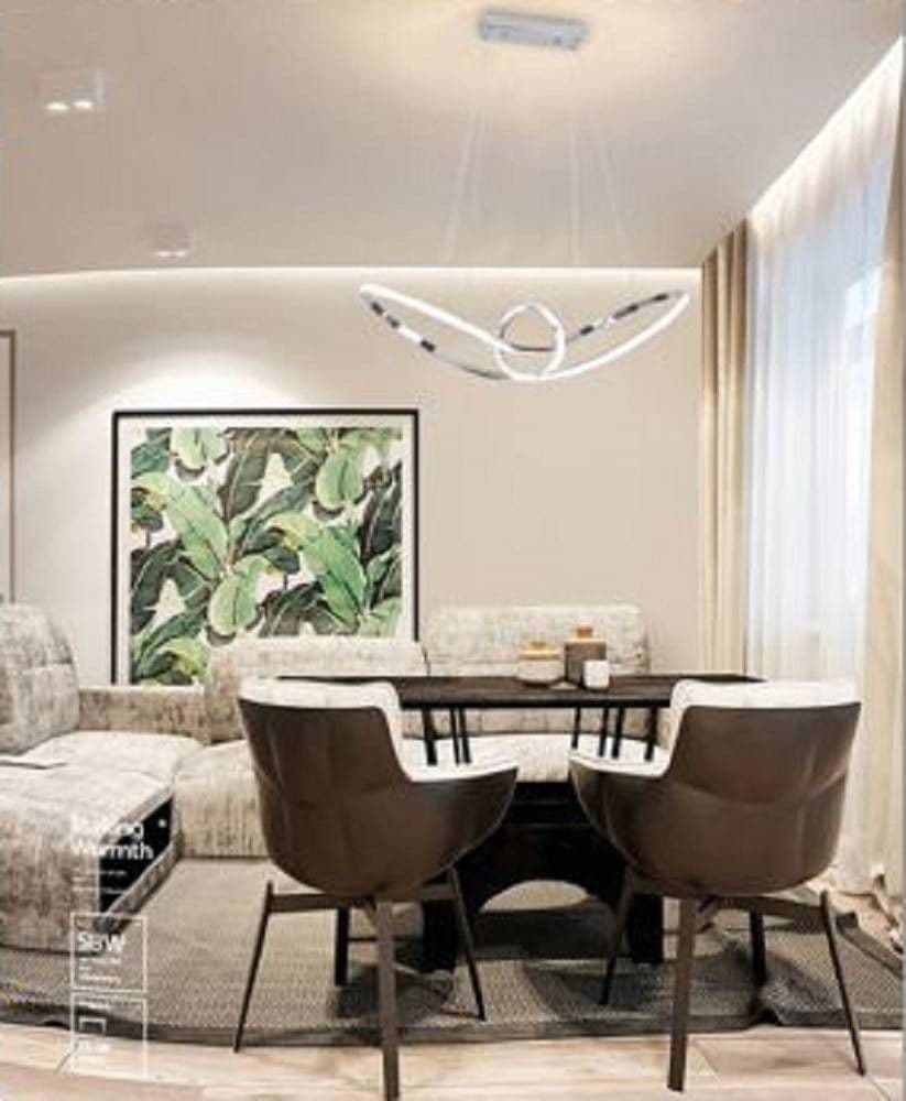 LAMPADARIO LED MODERNO ARGENTO A SOSPENSIONE 38 WATT LUCE 6500K 4000K 3000K A07 in Lampade a sospensione Trade Shop italia - Napoli, commercioVirtuoso.it