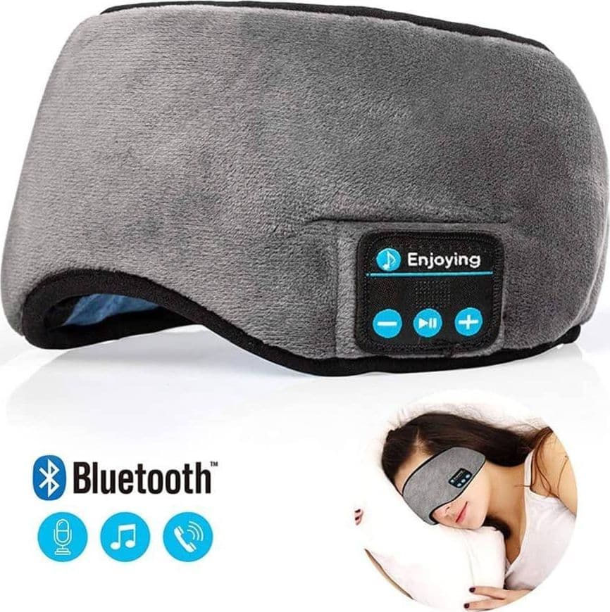 MASCHERINA OCCHI PER DORMIRE CON CUFFIE WIRELESS INTEGRATE BLUETOOTH 5.0 MORBIDA in Cuffie Over-Ear Trade Shop italia - Napoli, commercioVirtuoso.it