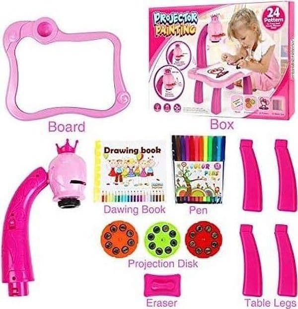 TAVOLO DA DISEGNO PER BAMBINE CON PROIETTORE LED LAVAGNA EDUCATIVA GIOCATTOLO in Lavagnette Trade Shop italia - Napoli, commercioVirtuoso.it