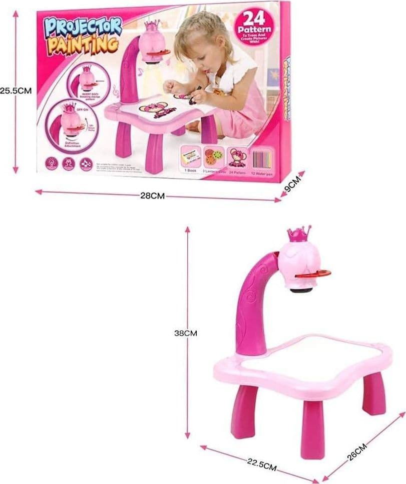 TAVOLO DA DISEGNO PER BAMBINE CON PROIETTORE LED LAVAGNA EDUCATIVA GIOCATTOLO in Lavagnette Trade Shop italia - Napoli, commercioVirtuoso.it