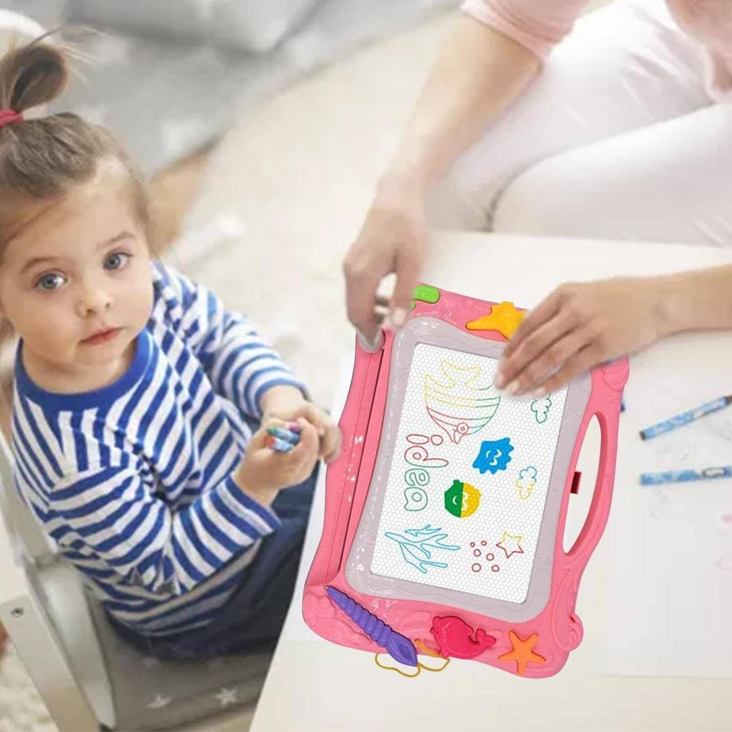 TAVOLO DA DISEGNO MAGNETICO PER BAMBINE LAVAGNETTA CANCELLABILE GIOCO EDUCATIVO in Lavagnette Trade Shop italia - Napoli, commercioVirtuoso.it