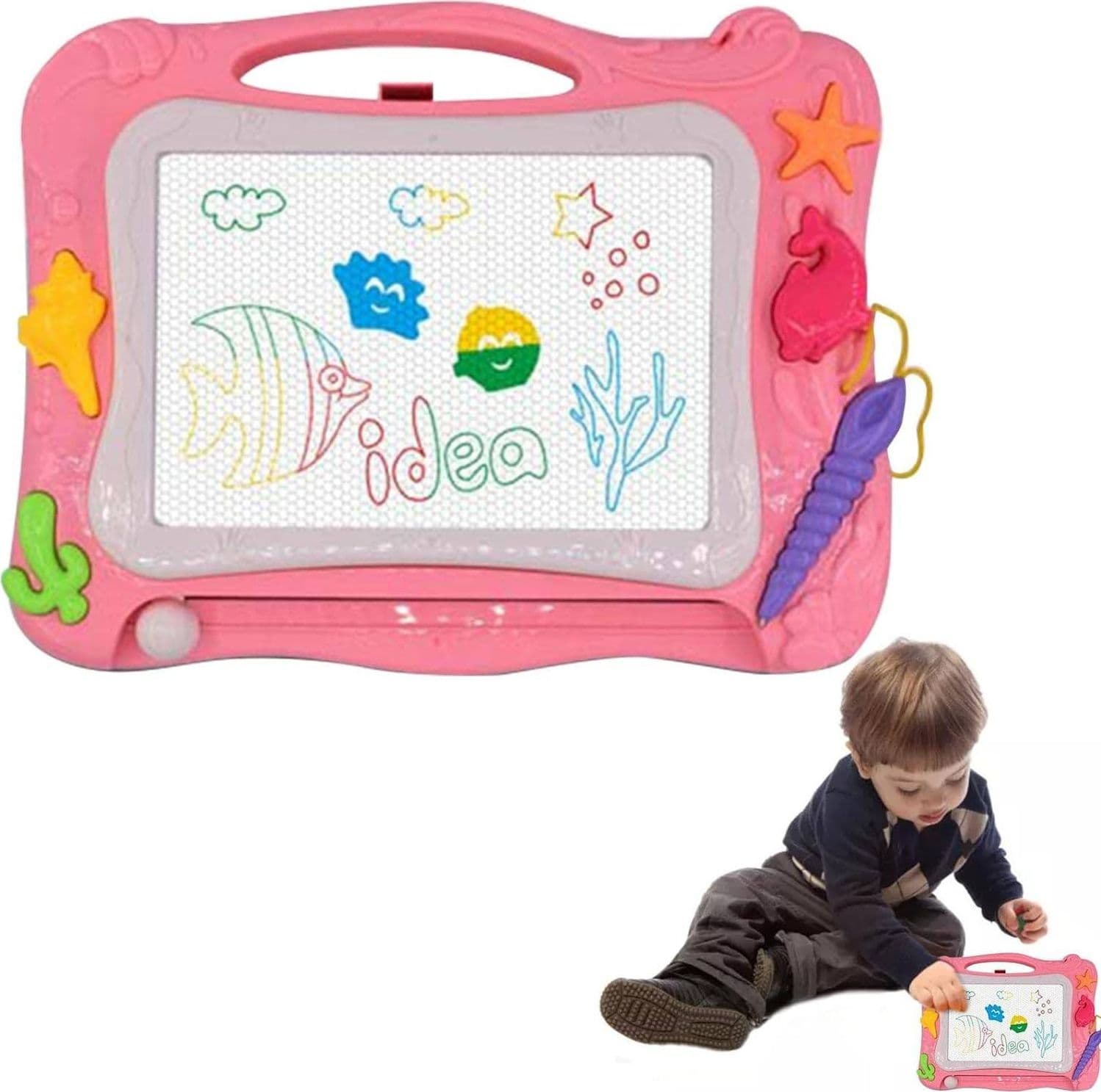 TAVOLO DA DISEGNO MAGNETICO PER BAMBINE LAVAGNETTA CANCELLABILE GIOCO EDUCATIVO in Lavagnette Trade Shop italia - Napoli, commercioVirtuoso.it