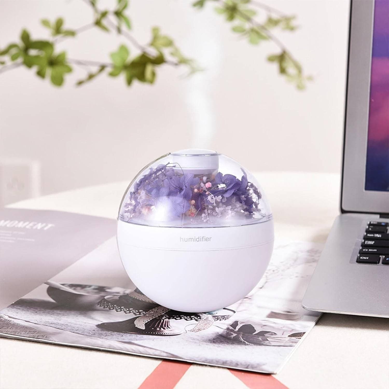 UMIDIFICATORE PER AMBIENTE AROMATERAPIA OLI ESSENZIALI USB CON FIORI PROFUMATORE in Bruciatori per oli essenziali Trade Shop italia - Napoli, commercioVirtuoso.it