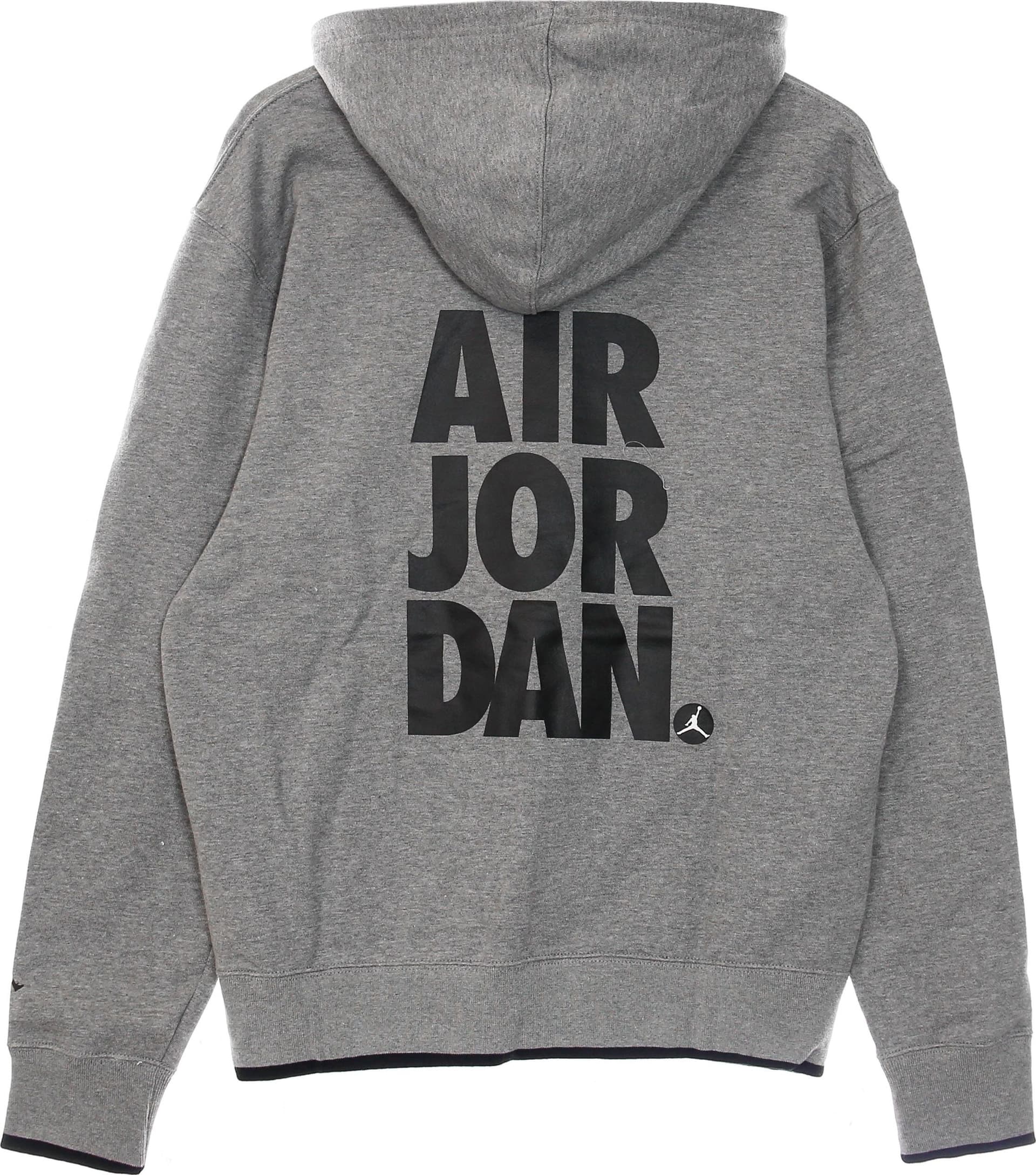 JORDAN Felpa Leggera Cappuccio Uomo Jumpman Fleece Hoodie Carbon Heather/black da uomo in Felpe con cappuccio Drestige - Casamassima, commercioVirtuoso.it