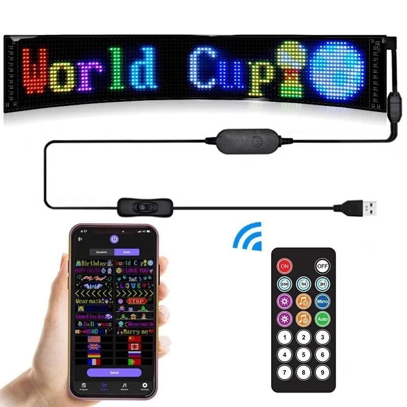 LED Matrix Pixel Pannello Bluetooth App USB 5v Controllo Scorrimento Pubblicitario IP65 in Insegne luminose Zencoccostore - Formia, commercioVirtuoso.it