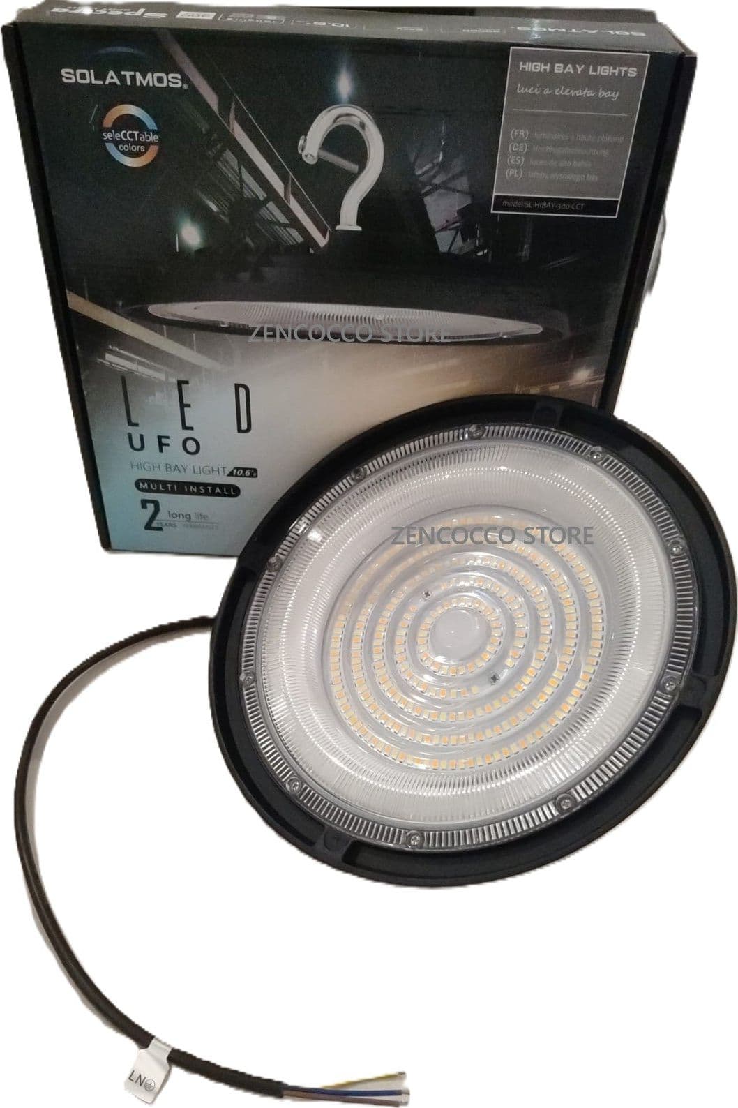 Campana Industriale LED SMD 300W 400W UFO Interruttore seleCCTable luce 130LM/W IP67 in Proiettori Zencoccostore - Formia, commercioVirtuoso.it