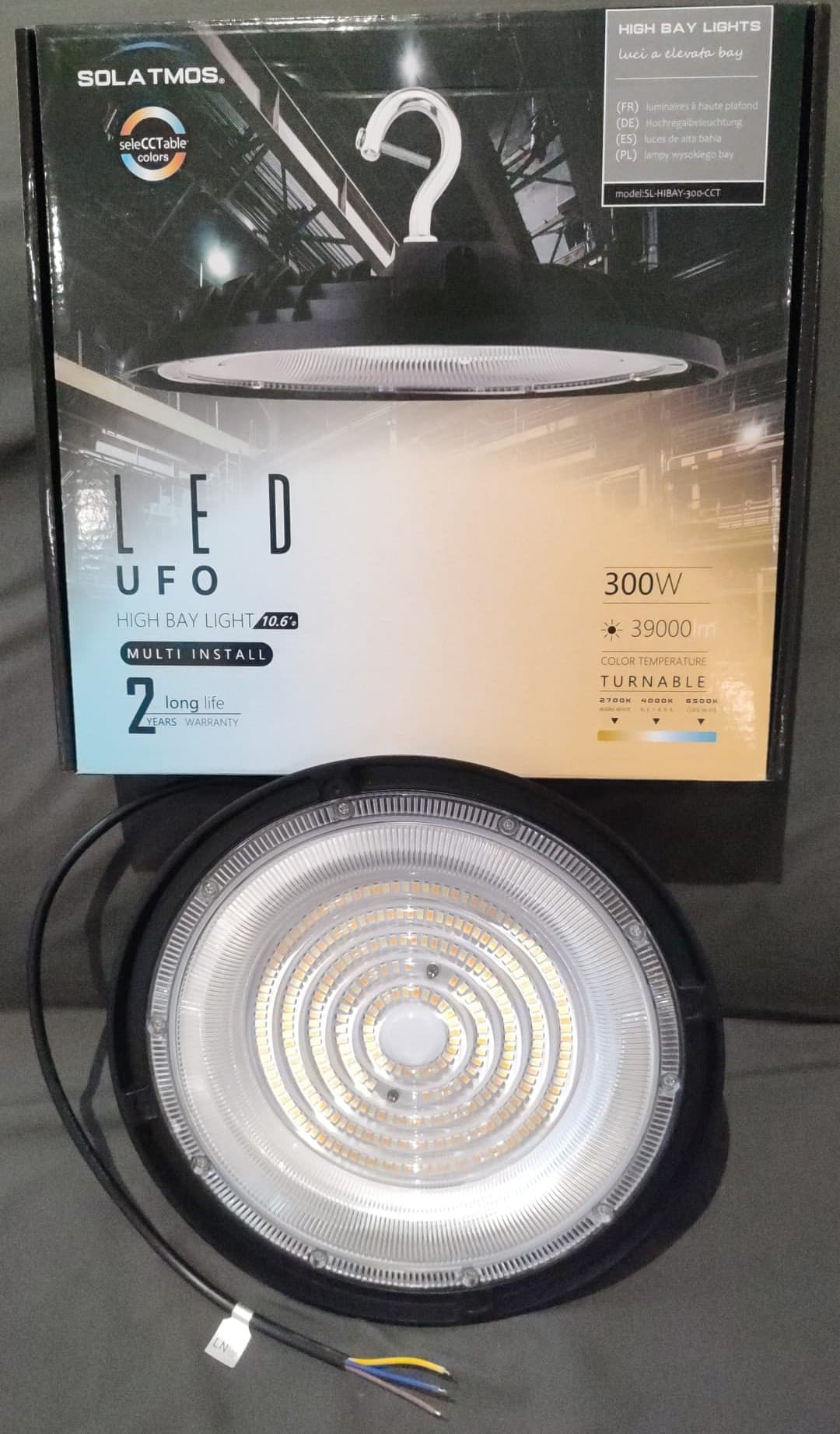 Campana Industriale LED SMD 300W 400W UFO Interruttore seleCCTable luce 130LM/W IP67 in Proiettori Zencoccostore - Formia, commercioVirtuoso.it