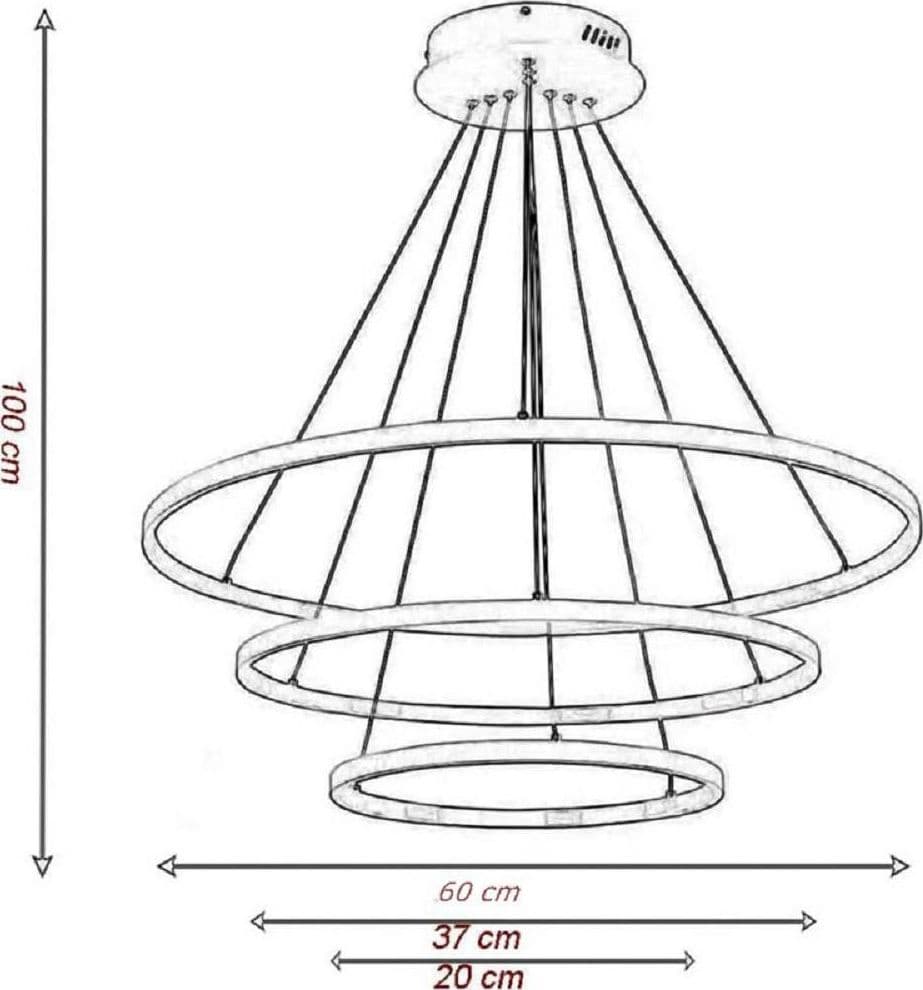 LAMPADARIO A SOSPENSIONE 51W A LED FORMA DI PIANETA BIANCO LUCE CALDA FREDDA A64 in Lampade a sospensione Trade Shop italia - Napoli, commercioVirtuoso.it