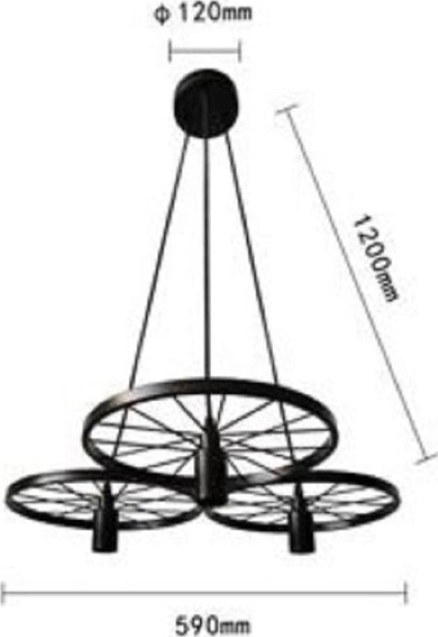 LAMPADARIO A SOSPENSIONE VINTAGE 3 PORTALAMPADA E27 RUSTICA RETRÒ COUNTRY LP-86N in Lampade a sospensione Trade Shop italia - Napoli, commercioVirtuoso.it