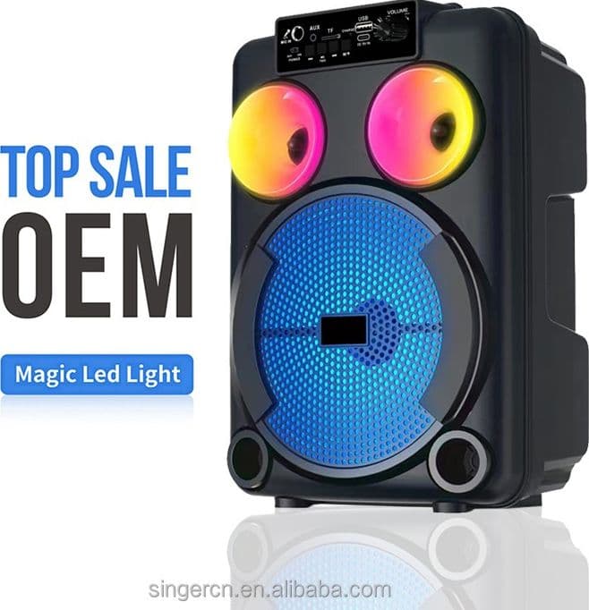 karaoke GD-892 Woofer 8'' tweeter 3'' Bluetooth AUX USB TF FM TWS RGB MICROFONO in Casse portatili Bluetooth Zencoccostore - Formia, commercioVirtuoso.it