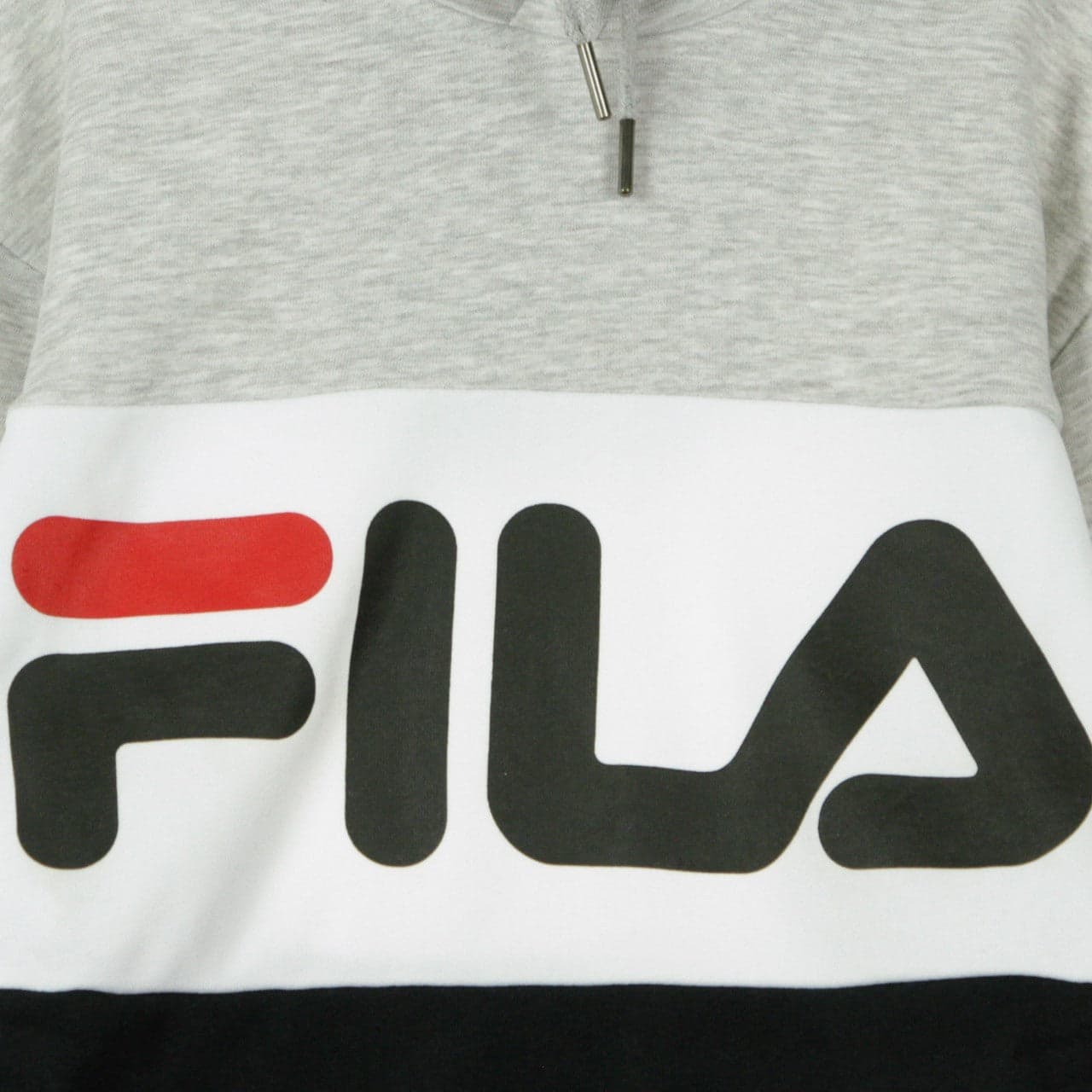 FILA Felpa Cappuccio Uomo Night Blocked Hoodie Light Grey Melange/black/bright White da uomo in Felpe con cappuccio Drestige - Casamassima, commercioVirtuoso.it