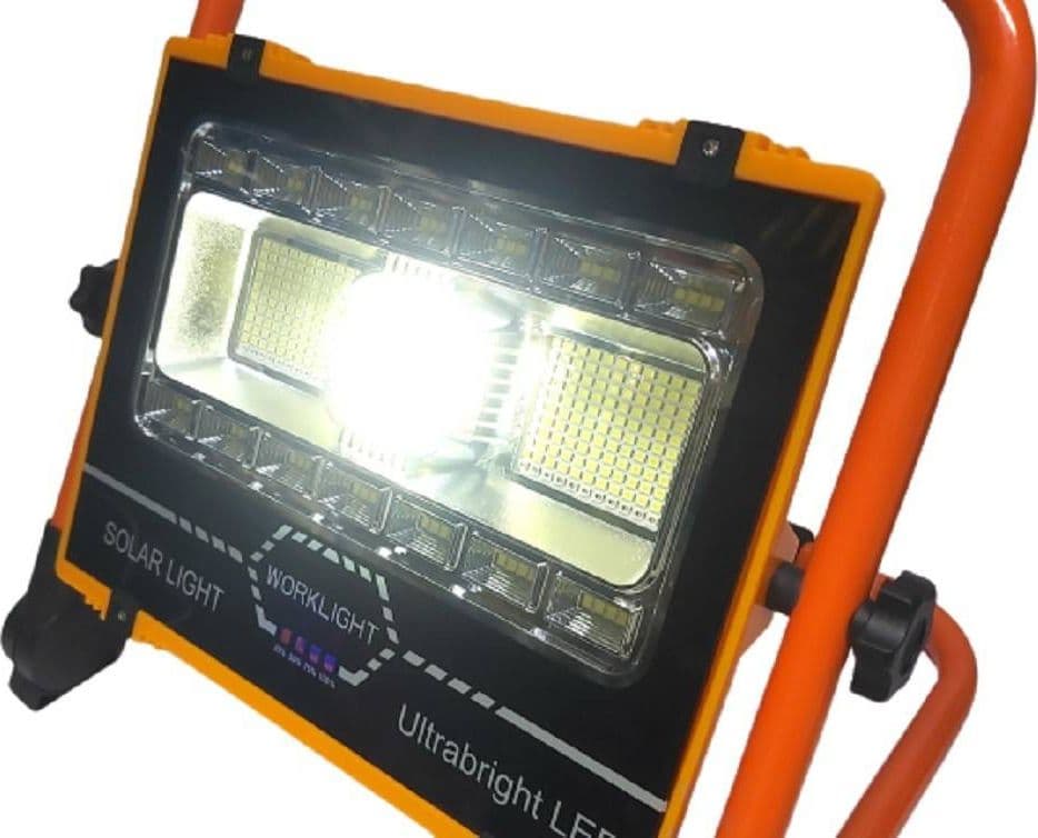 FARO DI EMERGENZA LAVORO A LED 100 W RICARICABILE PANNELLO SOLARE STAFFA AB-T27 in Faretti Trade Shop italia - Napoli, commercioVirtuoso.it
