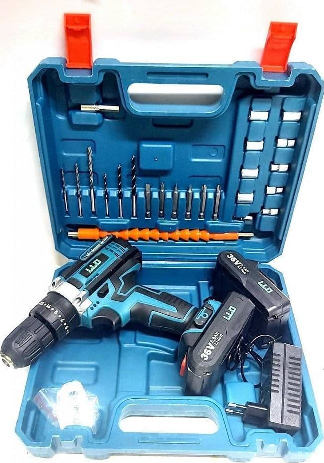 TRAPANO AVVITATORE DOPPIA BATTERIA A LITIO 36 V MAX + VALIGETTA 26 ACCESSORI LLD in Trapani avvitatori Trade Shop italia - Napoli, commercioVirtuoso.it
