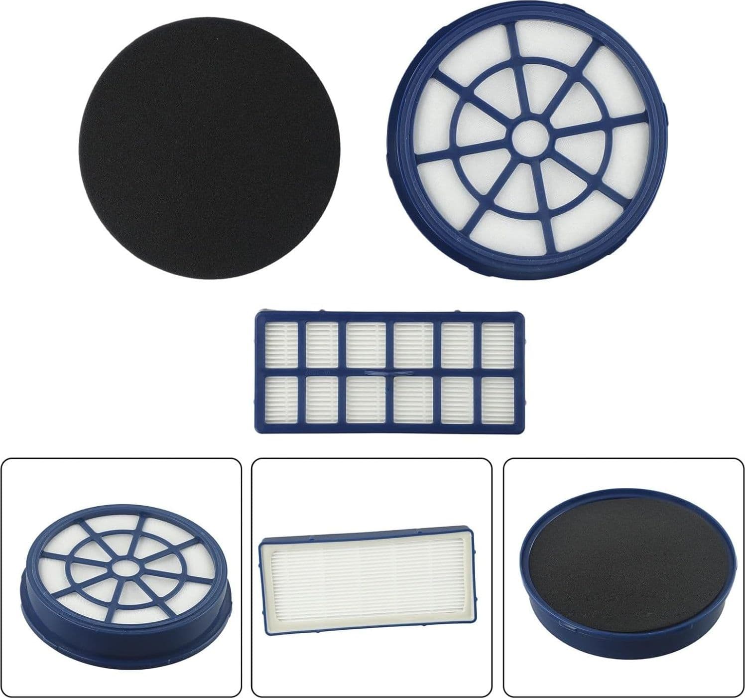 1 KIT FILTRI -- 3 PEZZI - ASPIRAPOLVERE HOOVER U81 BREEZE ORIGINALE 35601724 in prodotto EuroStore07 - Alatri, commercioVirtuoso.it