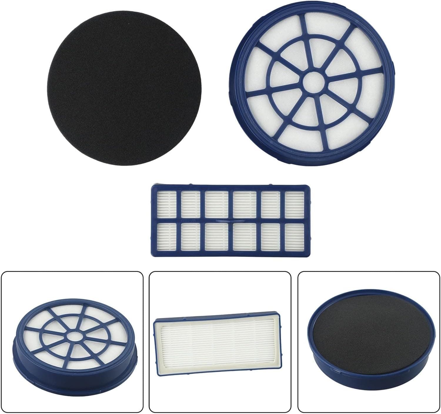1 KIT FILTRI -- 3 PEZZI - ASPIRAPOLVERE HOOVER U81 BREEZE ORIGINALE 35601724 in prodotto EuroStore07 - Alatri, commercioVirtuoso.it