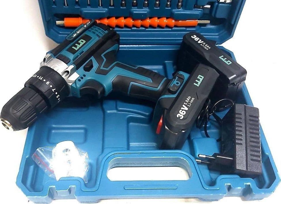 TRAPANO AVVITATORE DOPPIA BATTERIA A LITIO 36 V MAX + VALIGETTA 26 ACCESSORI LLD in Trapani avvitatori Trade Shop italia - Napoli, commercioVirtuoso.it
